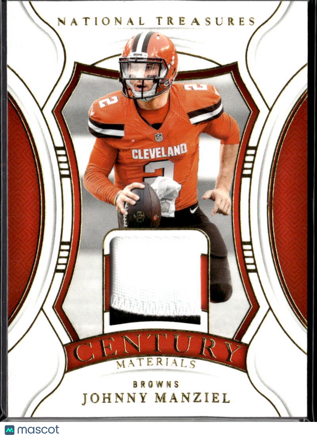 Johnny Manziel 2024 National Treasures Jersey Patch 28/49 Cleveland Browns