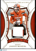 Johnny Manziel 2024 National Treasures Jersey Patch 28/49 Cleveland Browns