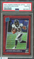 Javonte Williams 2021 Optic Rated Rookie RC Red Mojo Broncos #215 PSA 10