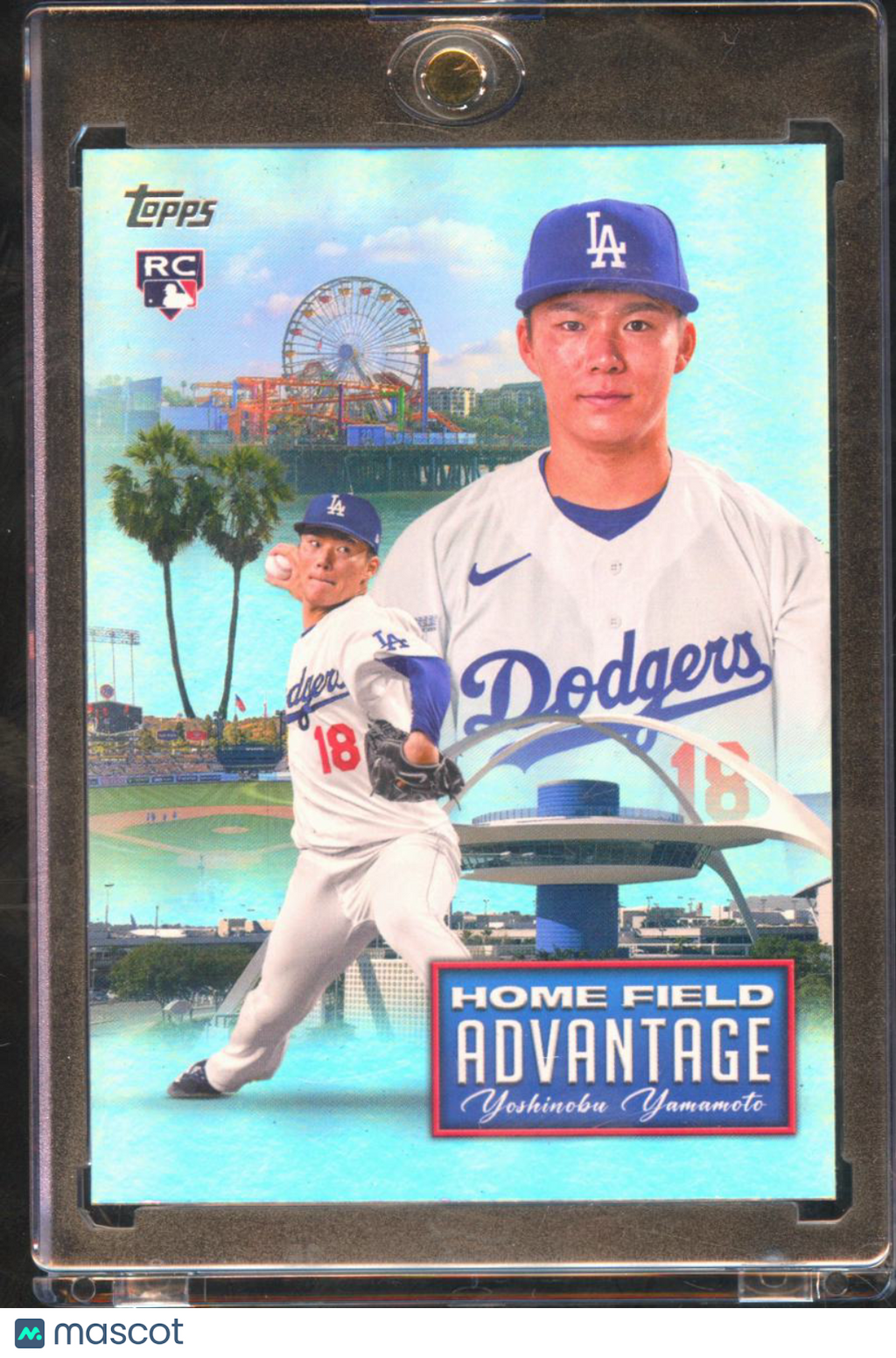 Yoshinobu Yamamoto 2024 Topps Home Field Advantage RC SSP Los Angeles Dodgers