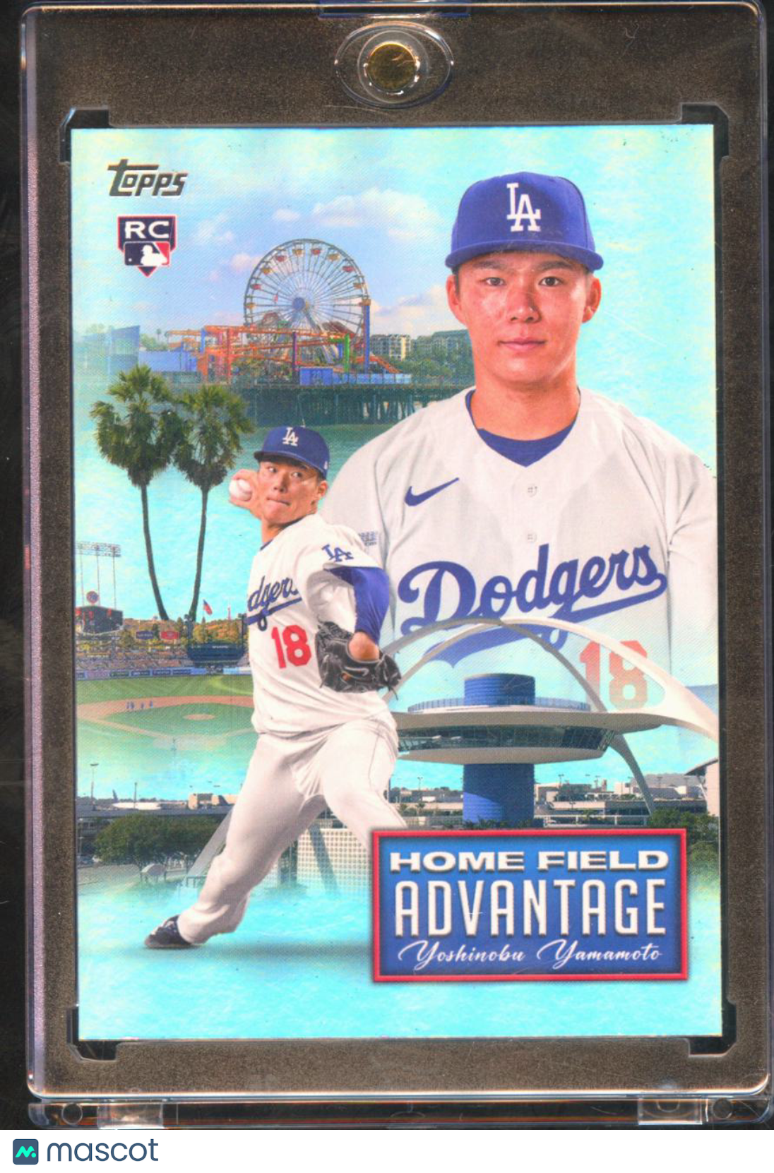 Yoshinobu Yamamoto 2024 Topps Home Field Advantage RC SSP Los Angeles Dodgers