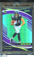 Colston Loveland 2025 Absolute Purple Spectrum RC Rookie 4/5 Chicago Bears