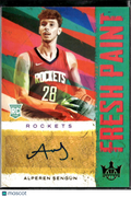 Alperen Sengun 2021-22 Court Kings Fresh Paint Auto Autograph RC 182/199 Rockets