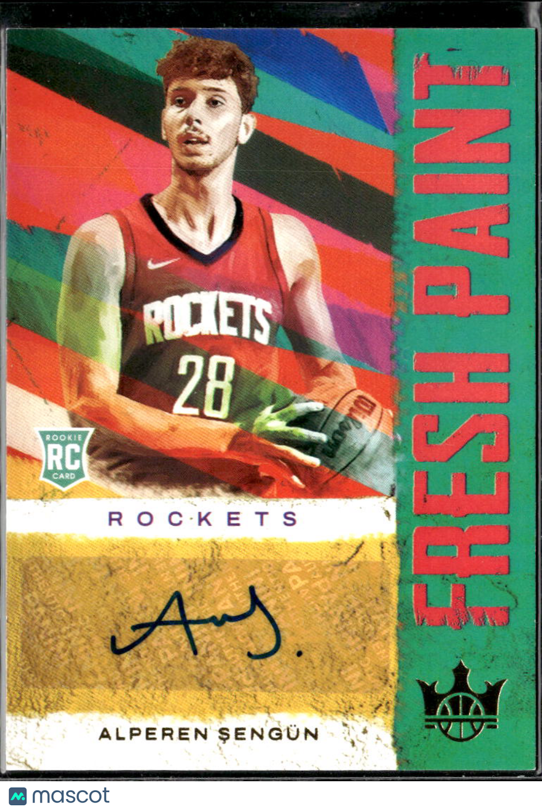 Alperen Sengun 2021-22 Court Kings Fresh Paint Auto Autograph RC 182/199 Rockets