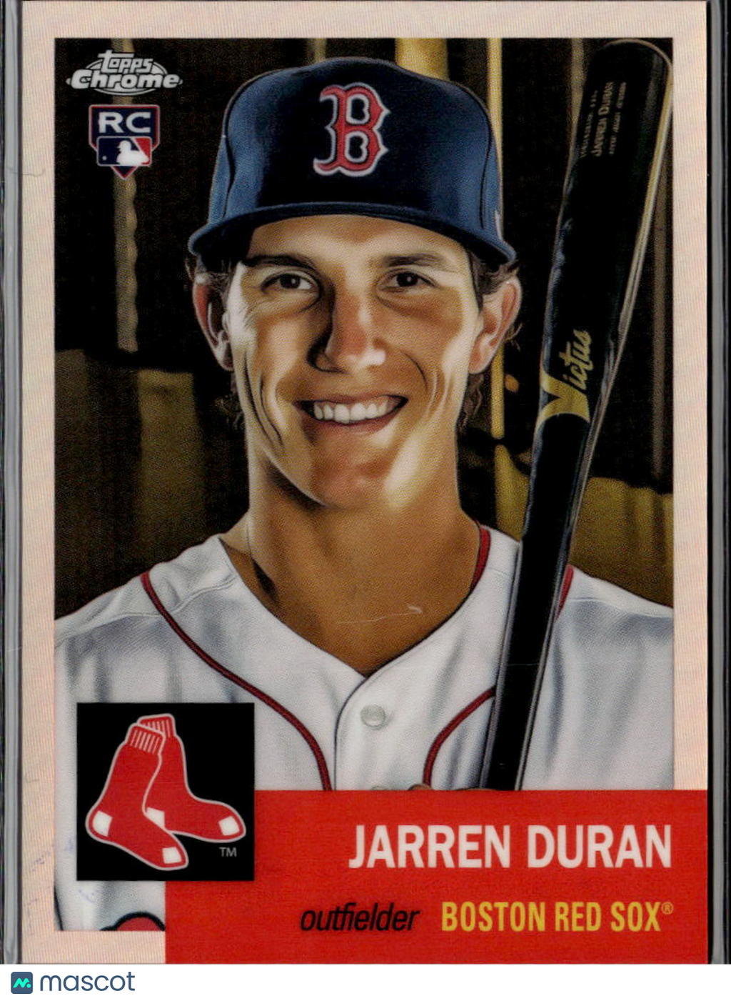 Jarren Duran 2022 Topps Chrome Platinum Rose Gold RC 1/75 Boston Red Sox
