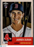 Jarren Duran 2022 Topps Chrome Platinum Rose Gold RC 1/75 Boston Red Sox