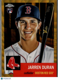 Jarren Duran 2022 Topps Chrome Platinum RC Gold Wave Refractor 25/50 Red Sox