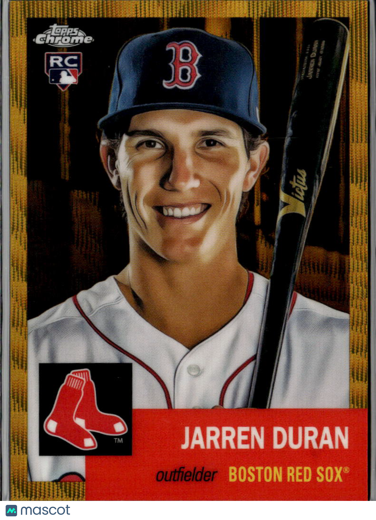 Jarren Duran 2022 Topps Chrome Platinum RC Gold Wave Refractor 25/50 Red Sox