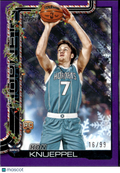 Kon Knueppel 2025 Topps Holiday Purple Rookie RC 16/99 Charlotte Hornets