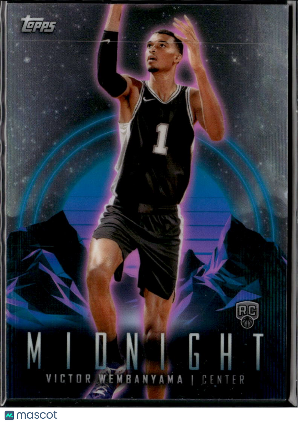 Victor Wembanyama 2024 Topps Midnight RC Rookie #50 San Antonio Spurs