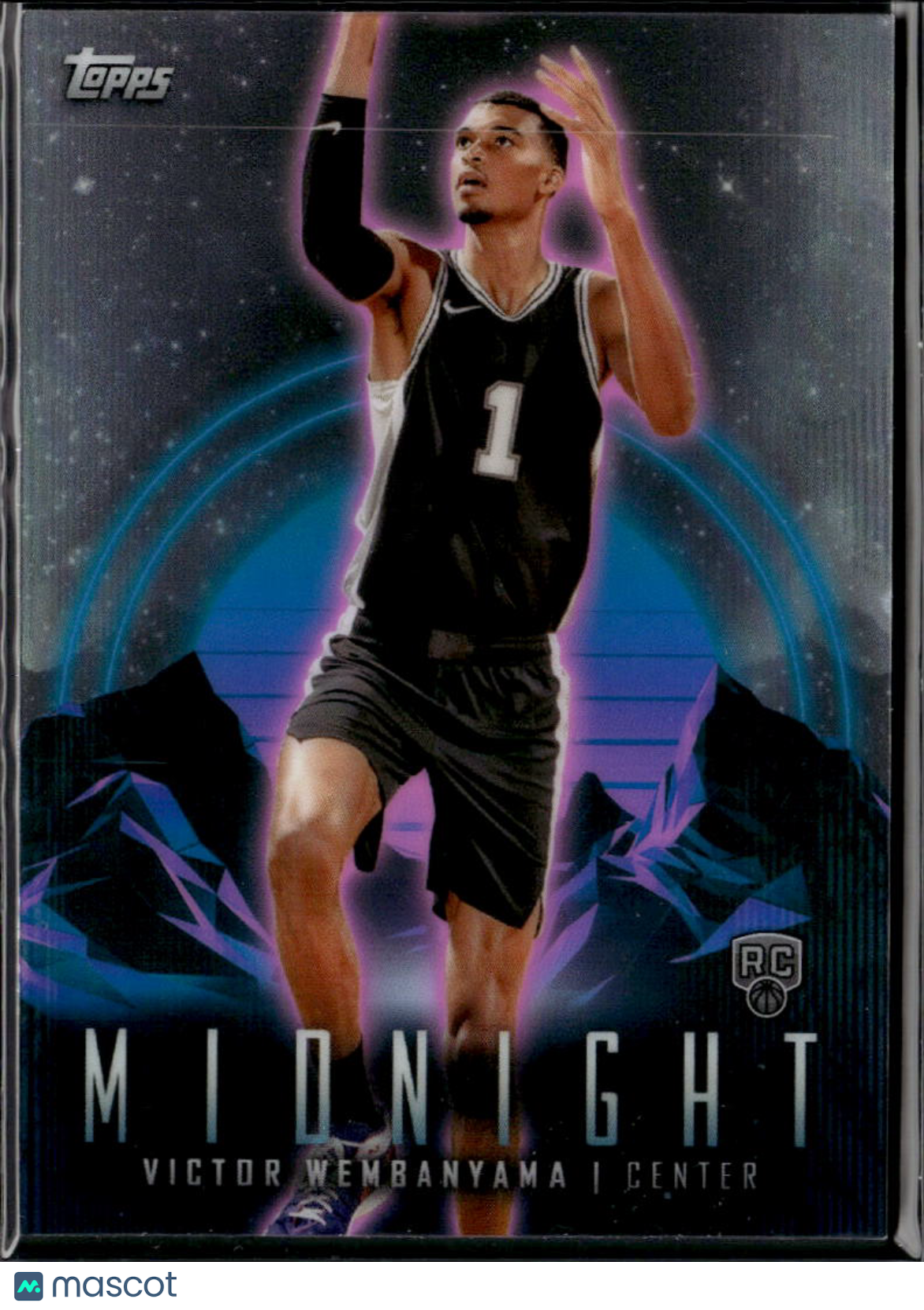 Victor Wembanyama 2024 Topps Midnight RC Rookie #50 San Antonio Spurs