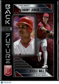 Steele Hall / Barry Larkin 2026 Elite Back to the Future Black RC 1/1 Reds