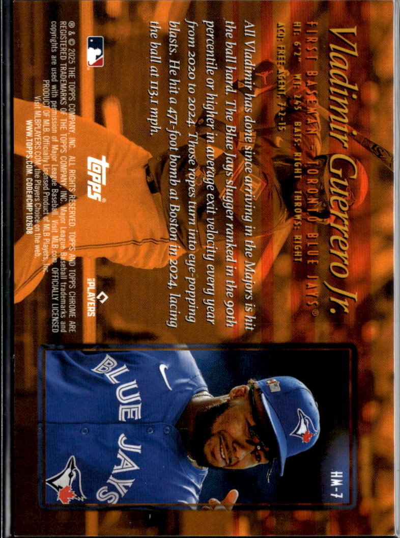 Vladimir Guerrero Jr. 2025 Topps Chrome Hobby Masters CASE HIT SSP Blue Jays