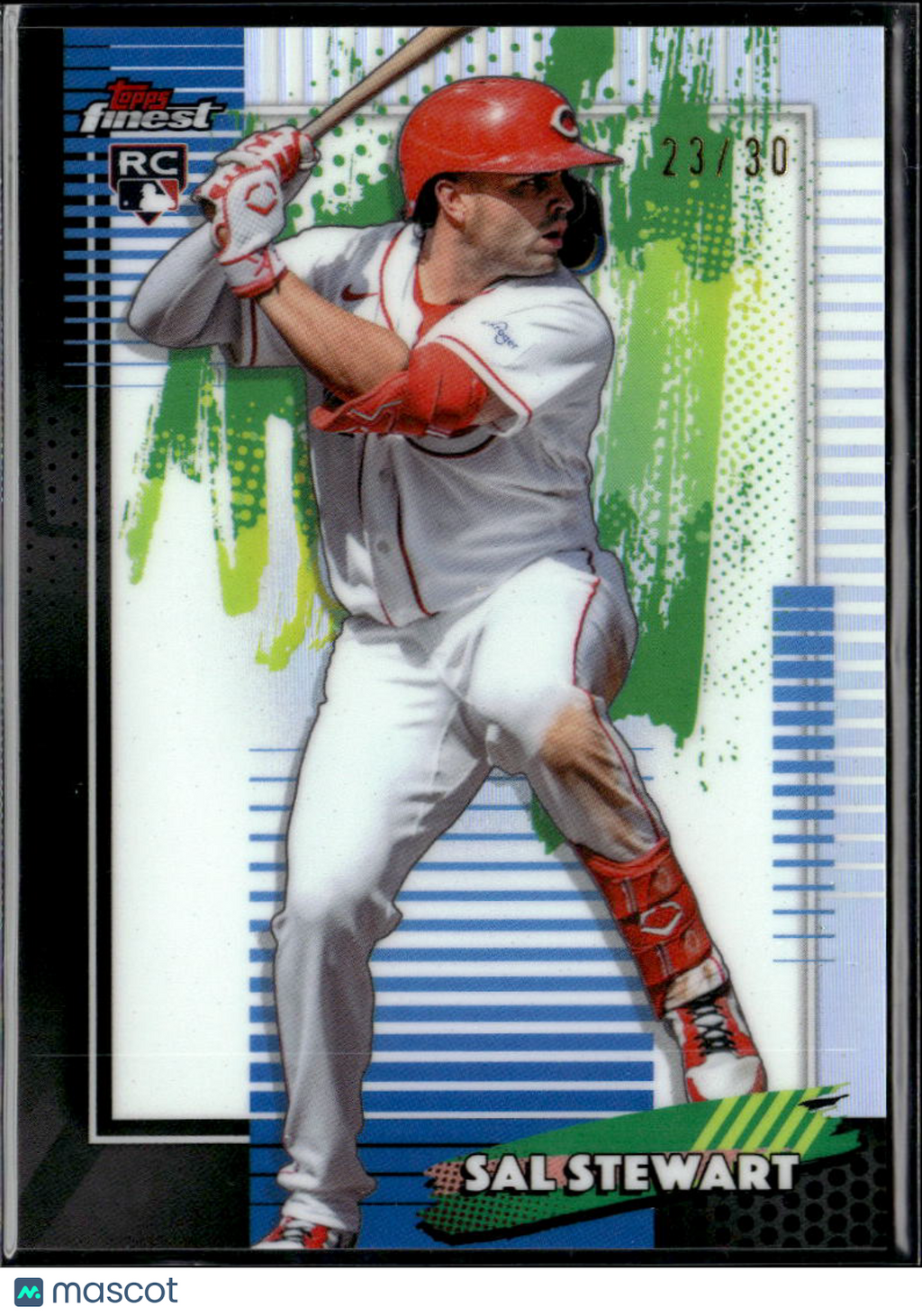 Sal Stewart 2026 Topps Finest White Refractor Rookie RC 23/30 Cincinnati Reds
