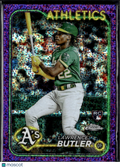 Lawrence Butler 2024 Topps Chrome Purple Speckle Refractor RC 116/299 Athletics