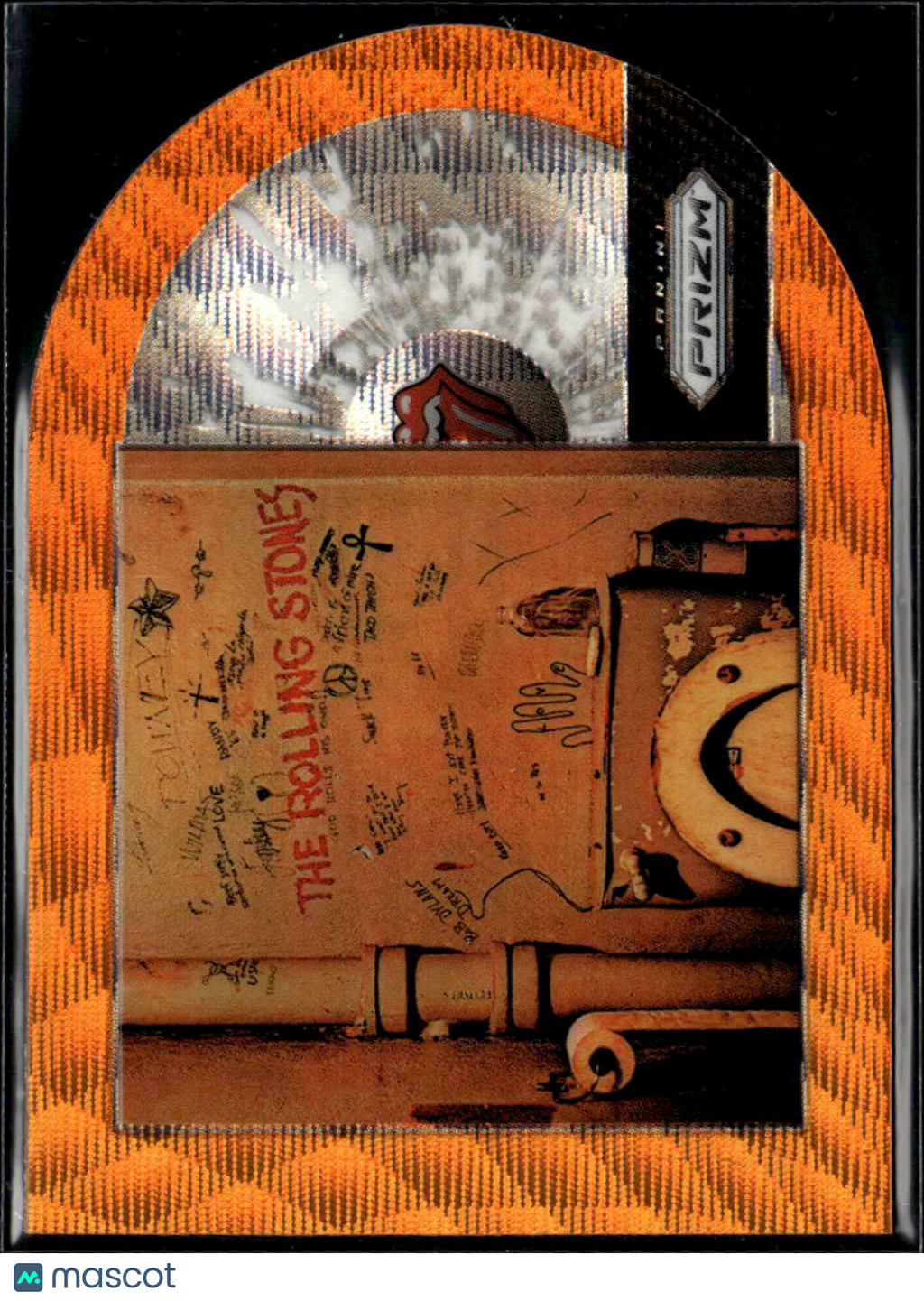 Beggars Banquet 2025 Prizm The Rolling Stones Orange Wave 136/199 #9