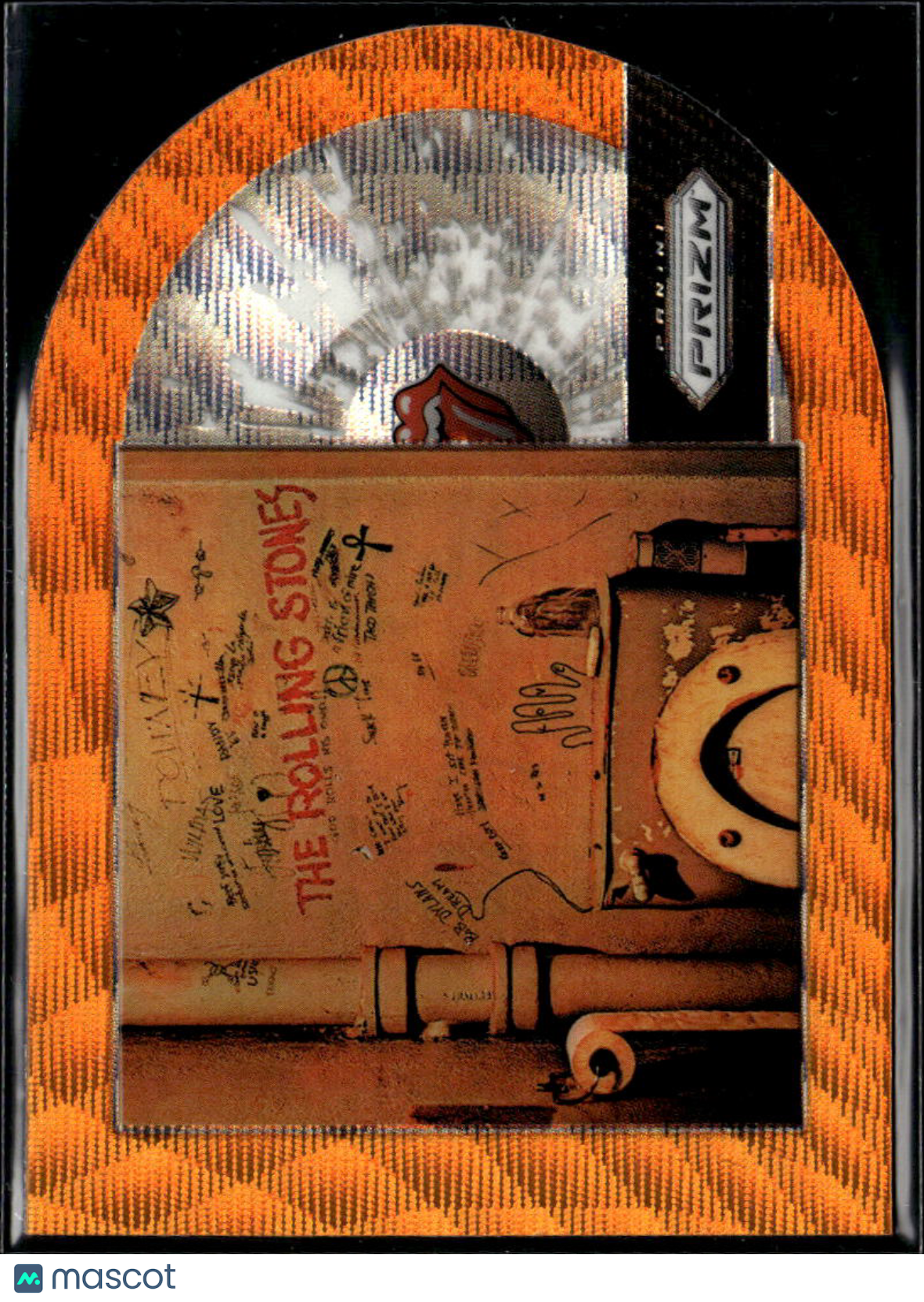 Beggars Banquet 2025 Prizm The Rolling Stones Orange Wave 136/199 #9