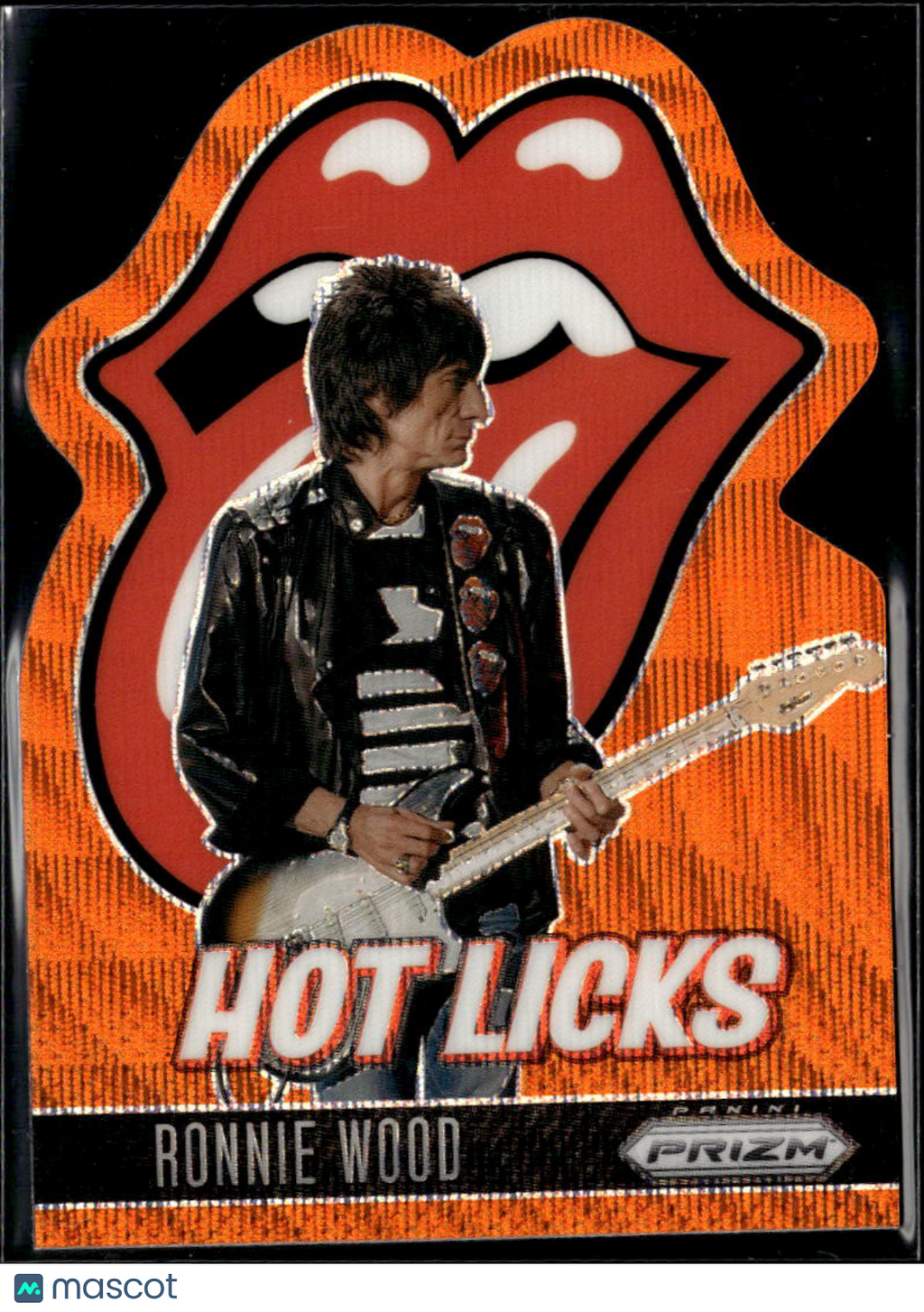 Ronnie Wood 2025 Prizm The Rolling Stones Hot Licks Orange Wave 41/199 #7