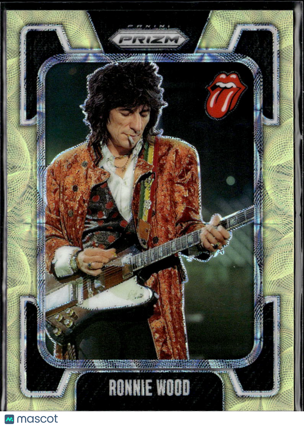 Ronnie Wood 2025 Prizm The Rolling Stones Yellow Scope 180/199 #8