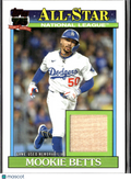 Mookie Betts 2026 Topps Game Worn Bat Relic Los Angeles Dodgers
