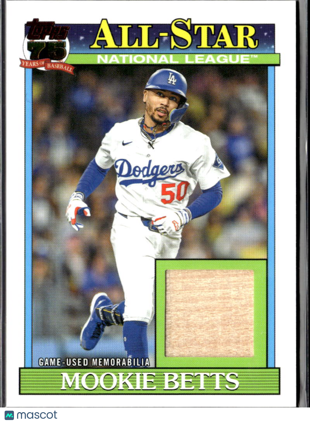 Mookie Betts 2026 Topps Game Worn Bat Relic Los Angeles Dodgers