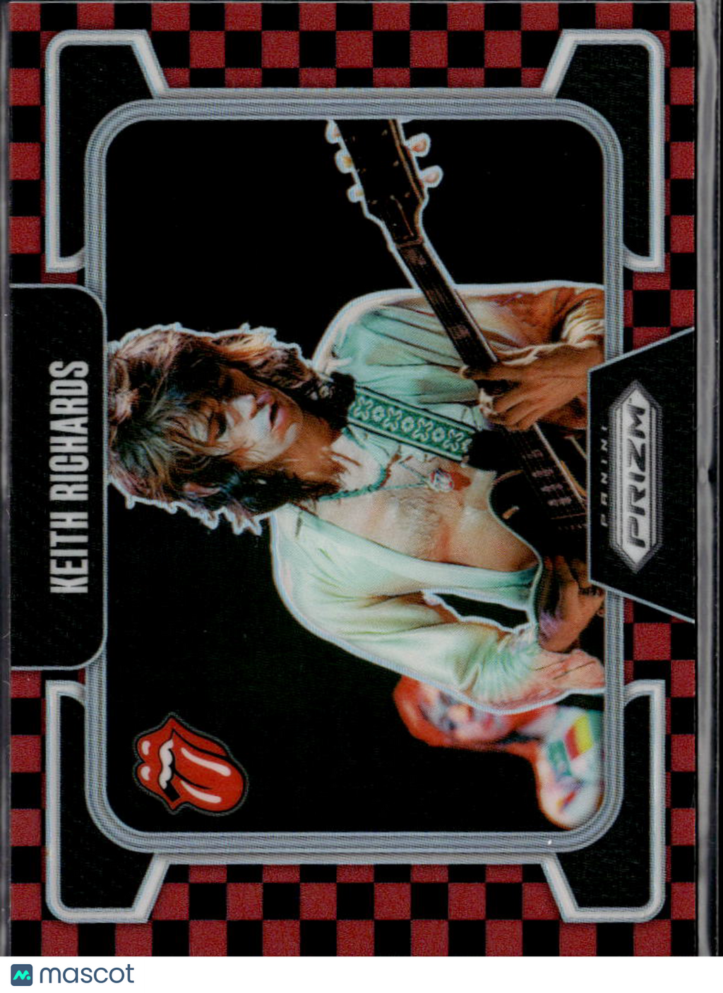 Keith Richards 2025 Prizm The Rolling Stones Black Red Checker Prizm 50/179 #77