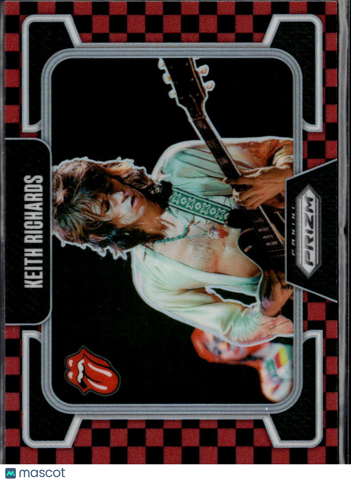 Keith Richards 2025 Prizm The Rolling Stones Black Red Checker Prizm 50/179 #77