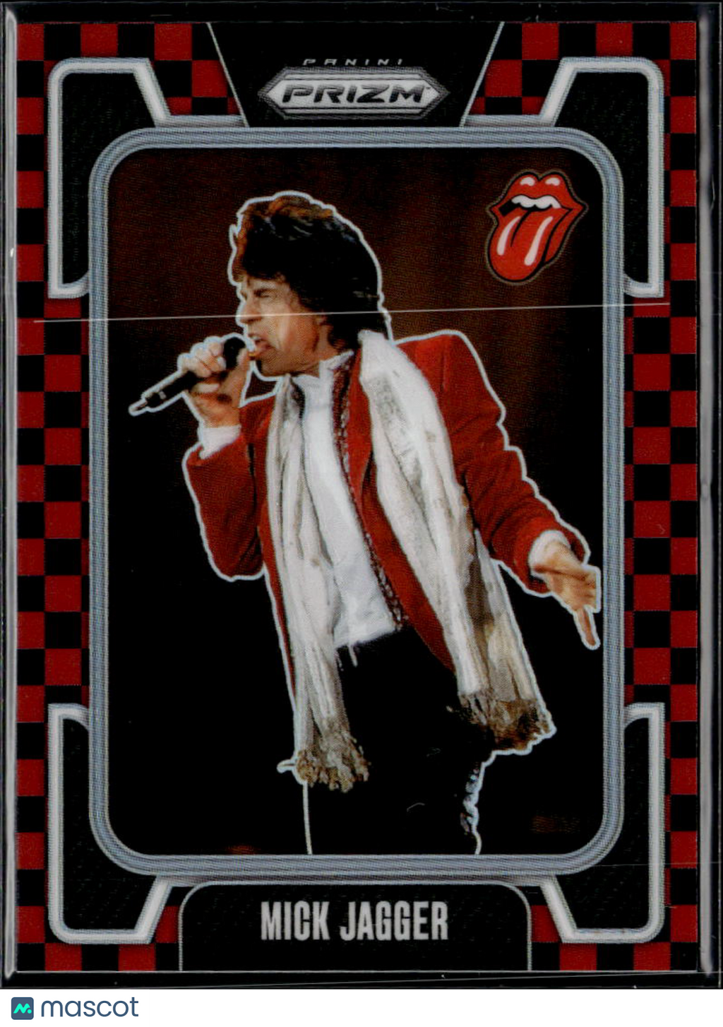 Mick Jagger 2025  Prizm The Rolling Stones Black Red Checker Prizm 176/179 #37