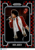 Mick Jagger 2025  Prizm The Rolling Stones Black Red Checker Prizm 176/179 #37