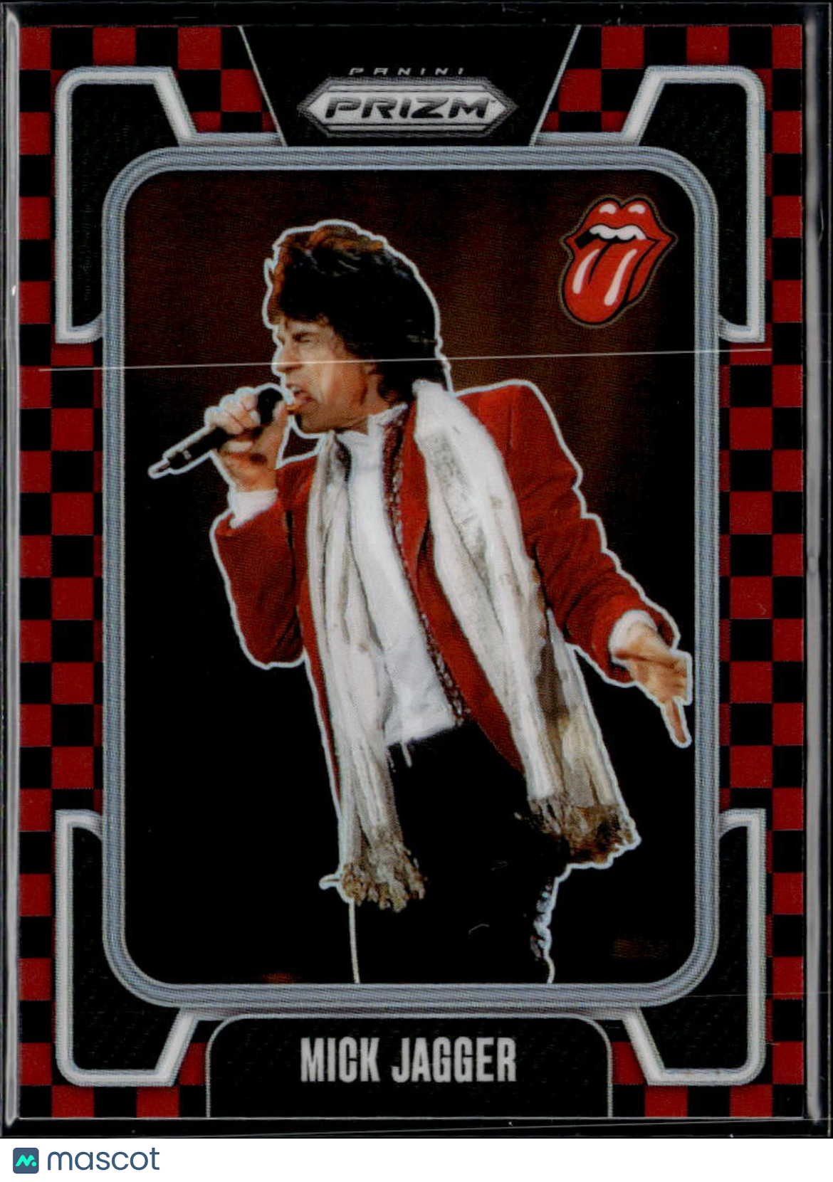 Mick Jagger 2025  Prizm The Rolling Stones Black Red Checker Prizm 176/179 #37