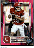 Fernando Mendoza 2025 Bowman Chrome 1st Bowman Pink Refractor Indiana Hoosiers