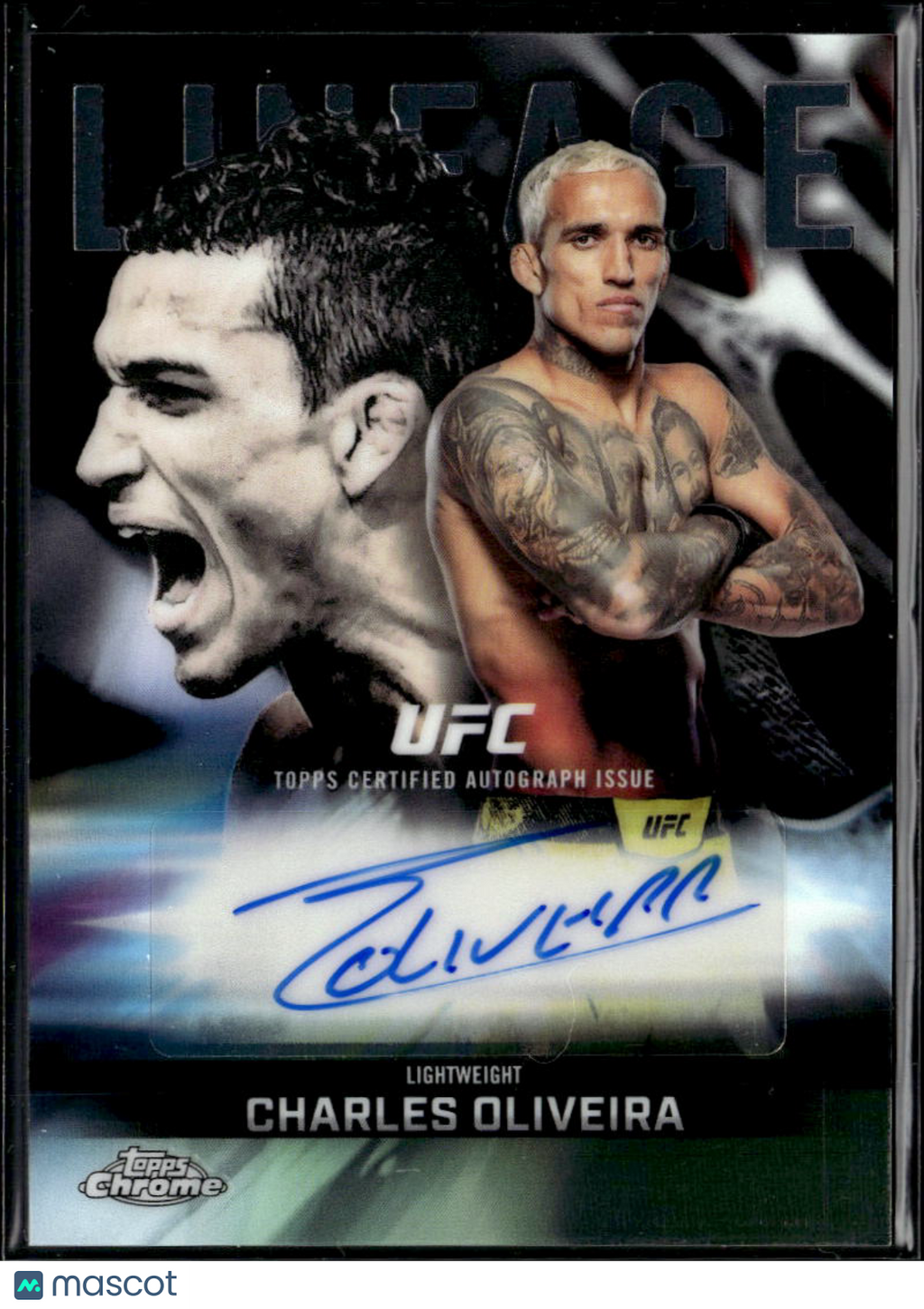 Charles Oliveira 2026 Topps Chrome UFC Lineage Auto Autograph