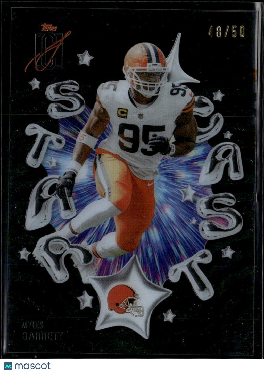 Myles Garrett 2025 Topps Signature Class Stars Black /50 Cleveland Browns