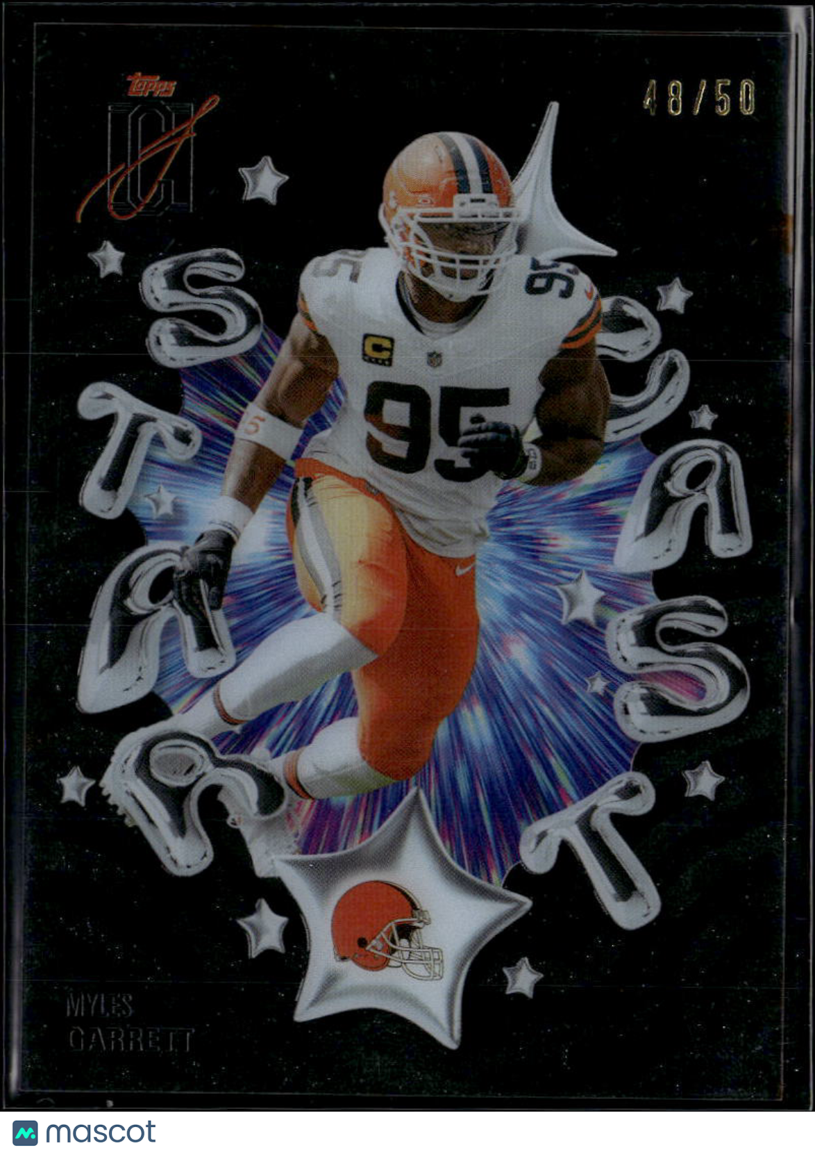 Myles Garrett 2025 Topps Signature Class Stars Black /50 Cleveland Browns