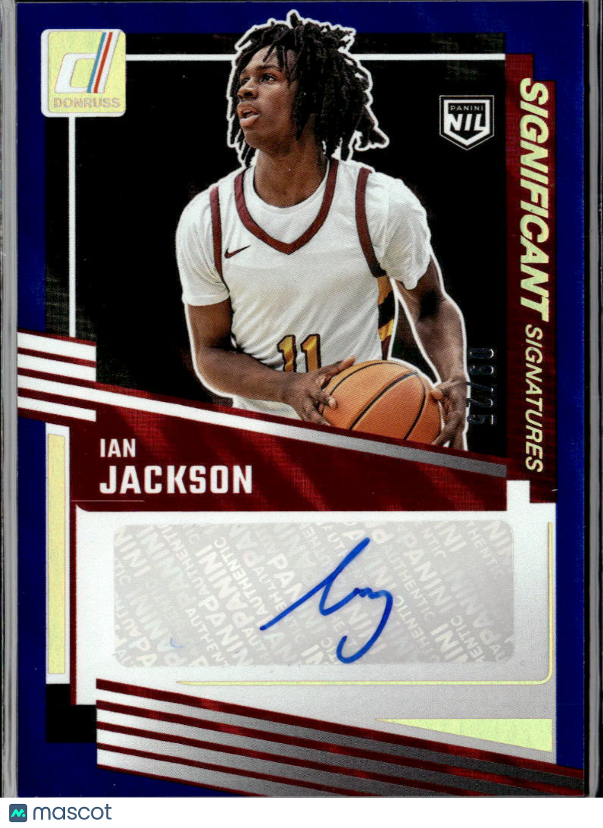Ian Jackson 2025 Donruss Auto Autograph RC Rookie 9/25 St. John's Red Storm