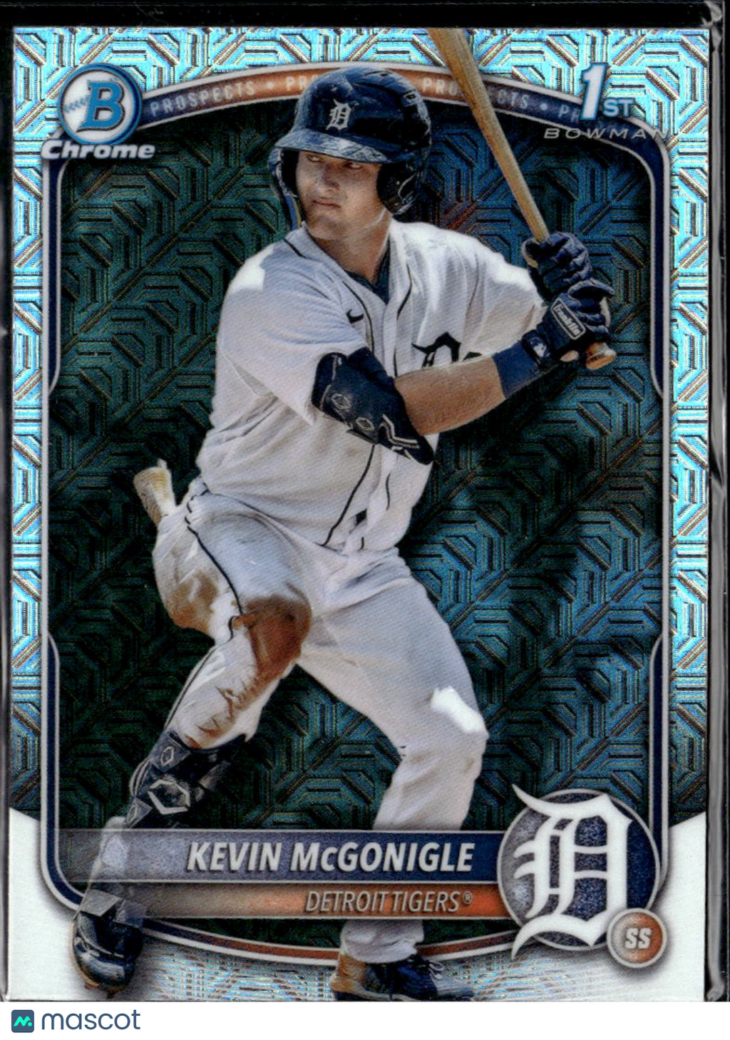 Kevin McGonigle 2025 Bowman Chrome 1st Mega Box Refractor Detroit Tigers