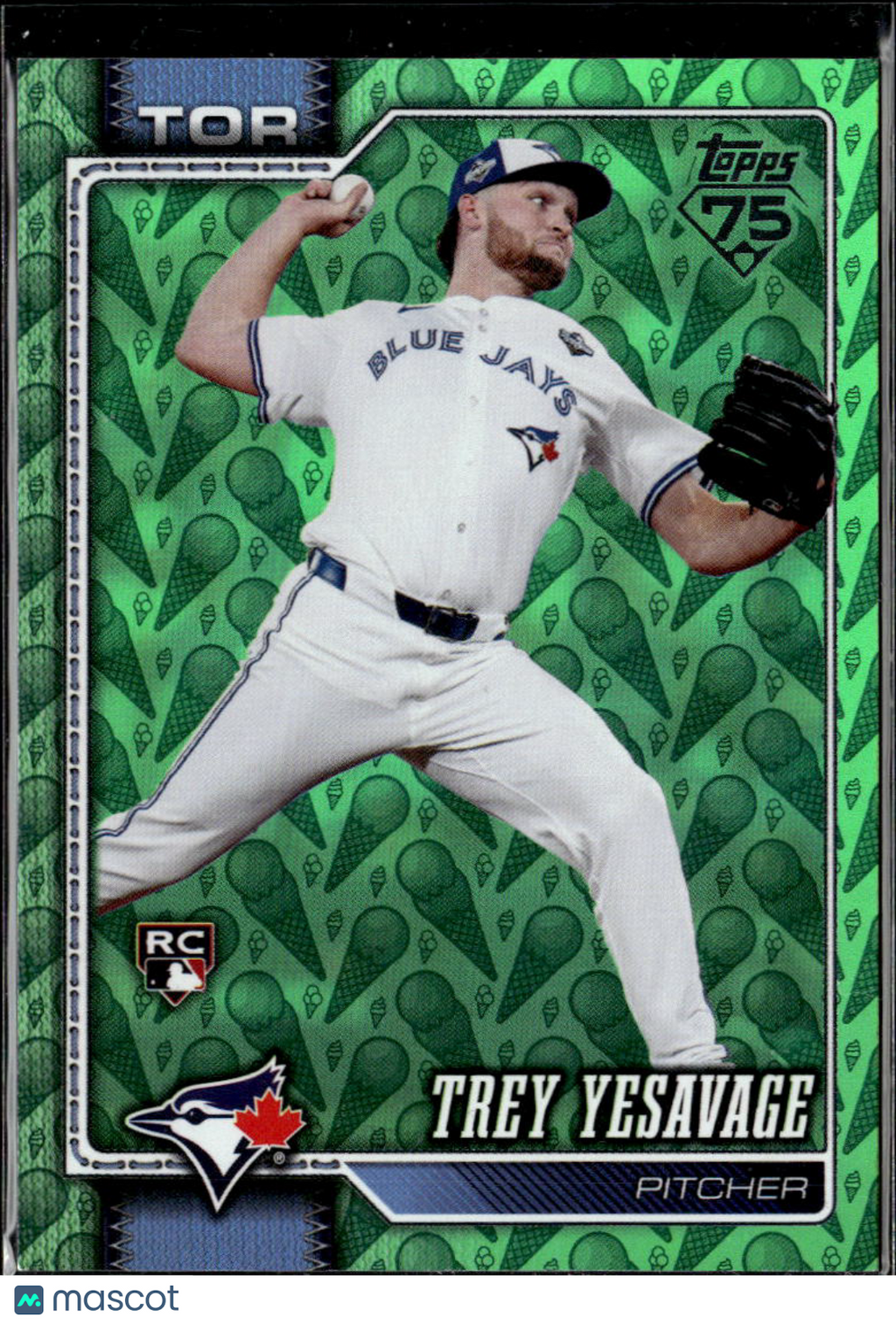 Trey Yesavage 2026 Topps Series Two RC Green Ice Cream Cone Toronto Blue Jays