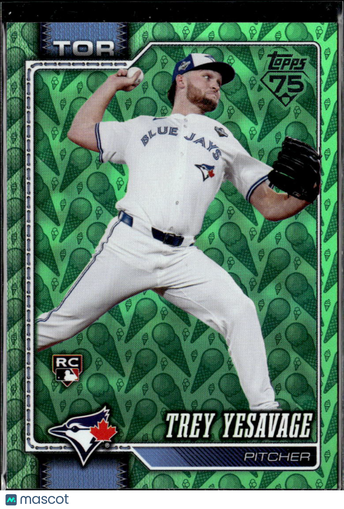 Trey Yesavage 2026 Topps Series Two RC Green Ice Cream Cone Toronto Blue Jays