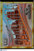 Badlands 2024 Panini Minecraft Tour of Minecraft GOLD Prizm 38/49 #183