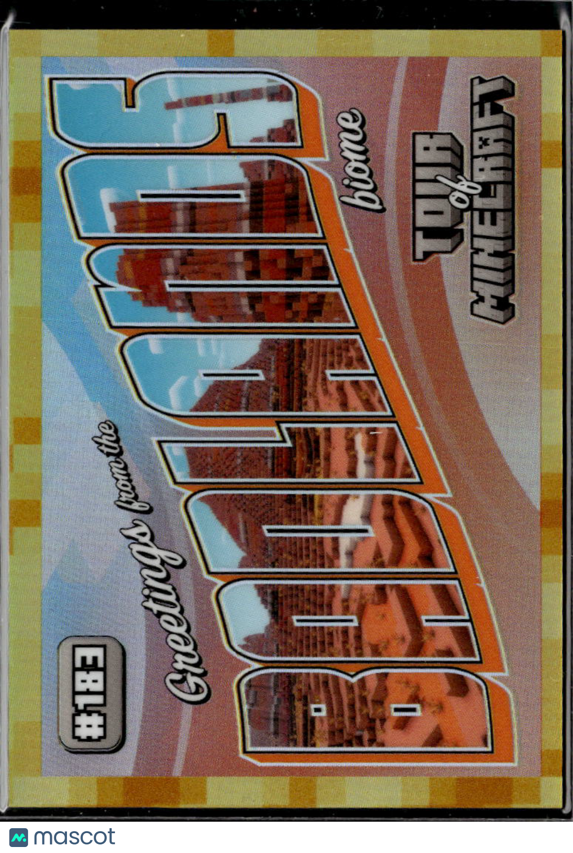 Badlands 2024 Panini Minecraft Tour of Minecraft GOLD Prizm 38/49 #183