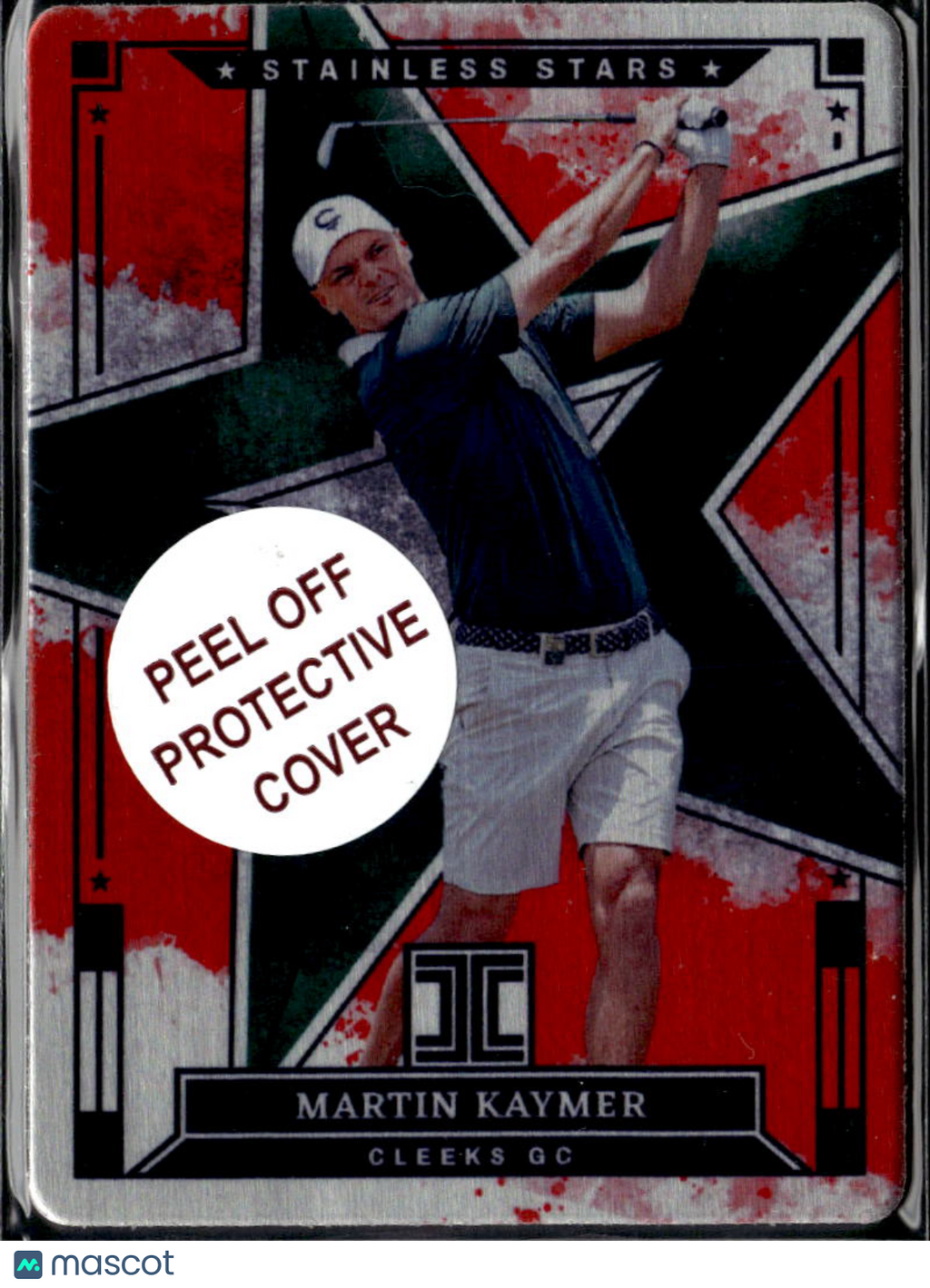 Martin Kaymer 2025 Panini Impeccable Stainless Stars Red 9/15 Cleeks GC