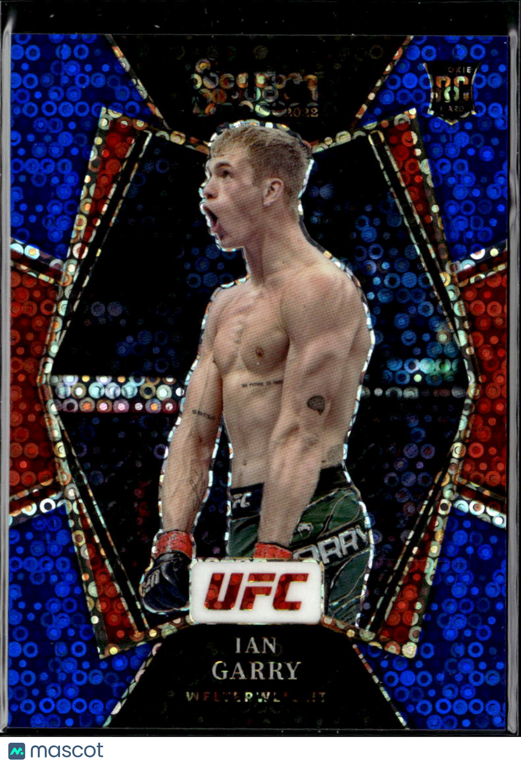 Ian Garry 2022 Select Premier Level Blue Disco Prizm Rookie RC 11/49