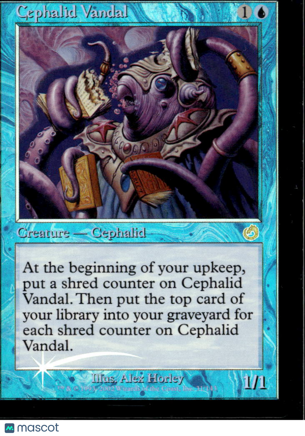 Cephalid Vandal 2002 Magic: The Gathering Torment Foil