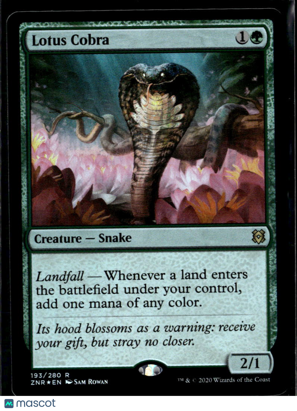 Lotus Cobra 2020 Wizards of the Coast Zendikar Rising