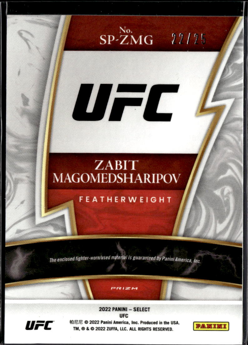 Zabit Magomedsharipov 2022 Select UFC Tie-Dye Patch  /25
