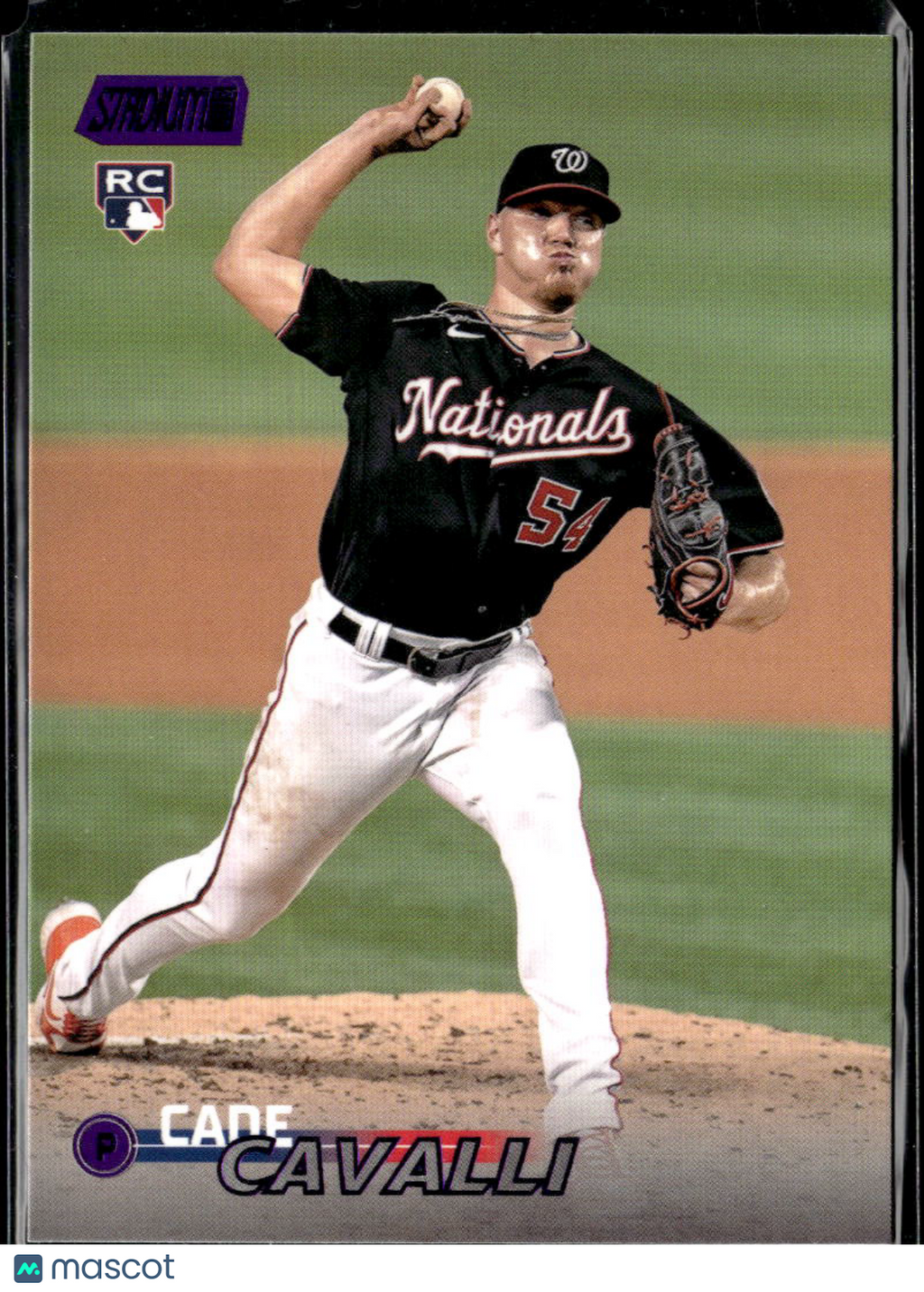 Cade Cavalli 2023 Topps Stadium Club RC Purple 14/75 Washington Nationals