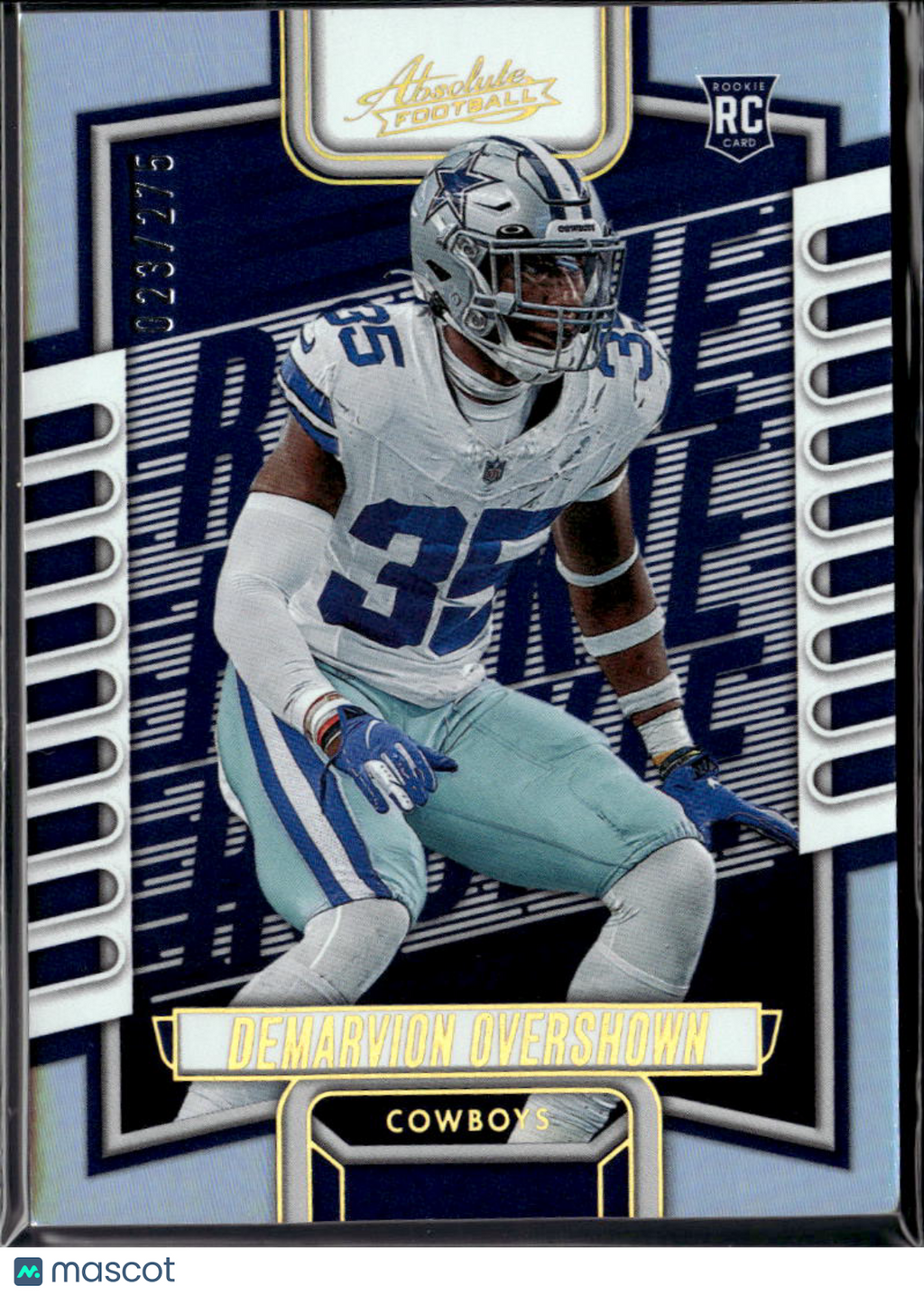 DeMarvion Overshown 2023 Absolute Spectrum Rookie RC 23/275 Dallas Cowboys