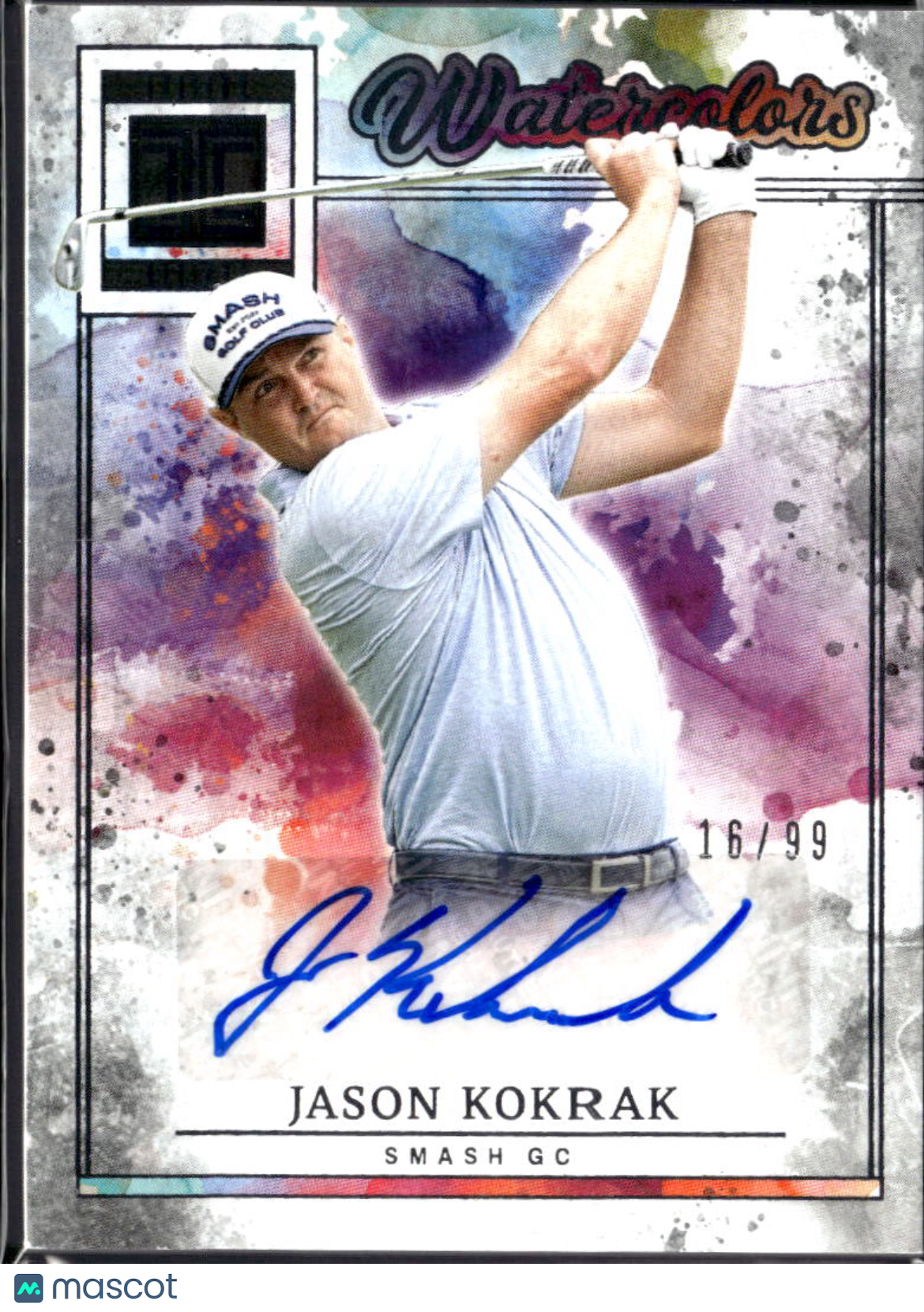 Jason Kokrak 2025 Impeccable Watercolors Auto Autograph 16/99 Smash GC