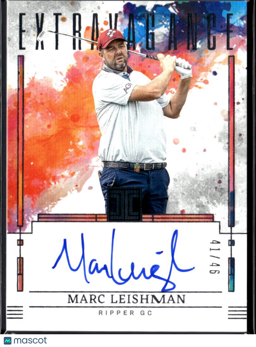 Marc Leishman 2025 Impeccable LIV Golf Extravagance Auto Autograph 41/46 Ripper