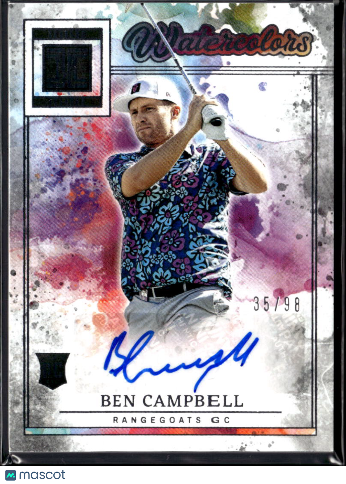 Ben Campbell 2025 Impeccable LIV Golf Auto Autograph RC 35/96 Rangegoats